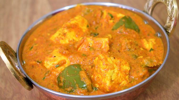 Bowl of butter paneer curry